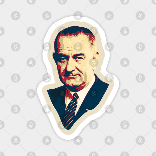 Lyndon B. Johnson Magnet by Nerd_art