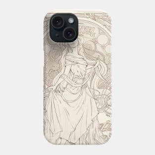 Art Nouveau Rapunzel Lineart Phone Case