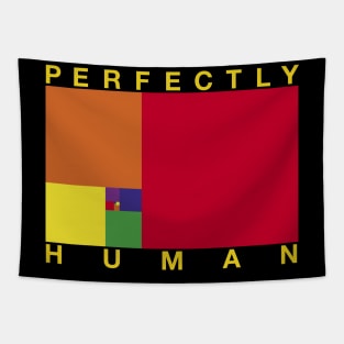 Perfectly Human - Rainbow Pride Flag Tapestry