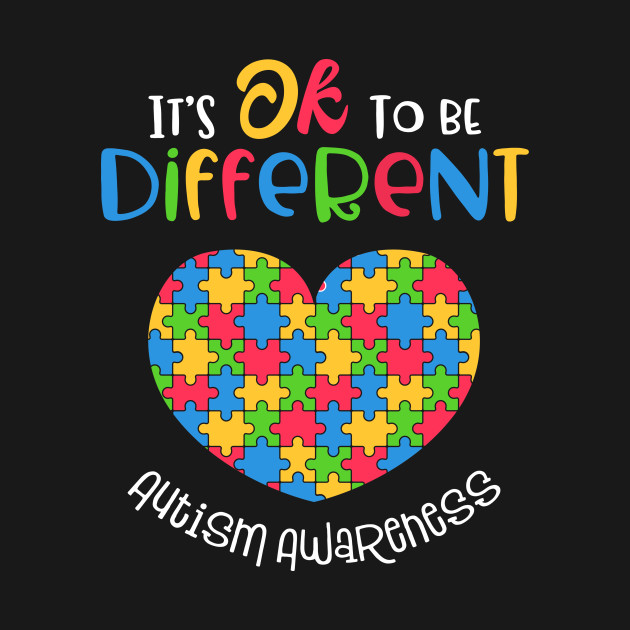 Disover Autism Awareness It's Ok To Be Different - Autism Awareness Day - T-Shirt