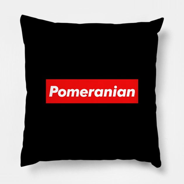 Pomeranian Pillow by monkeyflip