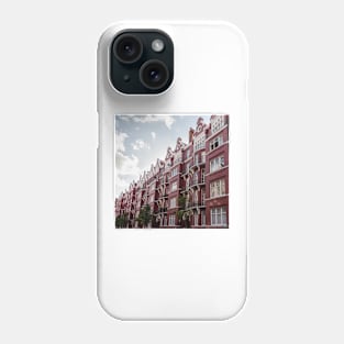 Red Victorian Houses In London Phone Case