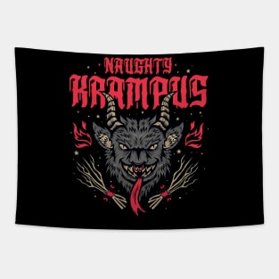 Naughty Krampus Tapestry