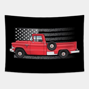 red usa truck Tapestry