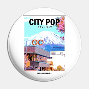 White City Pop Vaporwave Pin