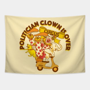 POLITICIAN CLOWN Tapestry