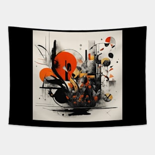 futuristic flowers Tapestry