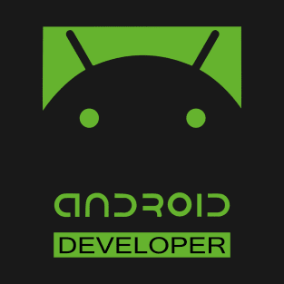 Android developer text and logo T-Shirt