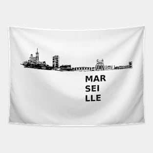 Marseille - World Cities Series by 9BH Tapestry