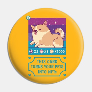 NFT Pet Meme Gift Non fungible Token Metaverse Gift Pin