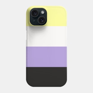 Pastel Enby Pride Flag Phone Case