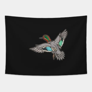 Green Winged Teal Tapestry