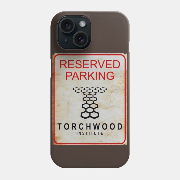 Reserved Parking Torchwood Institute Phone Case by Starbase79