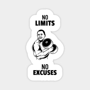 No Limits, No Excuses Magnet