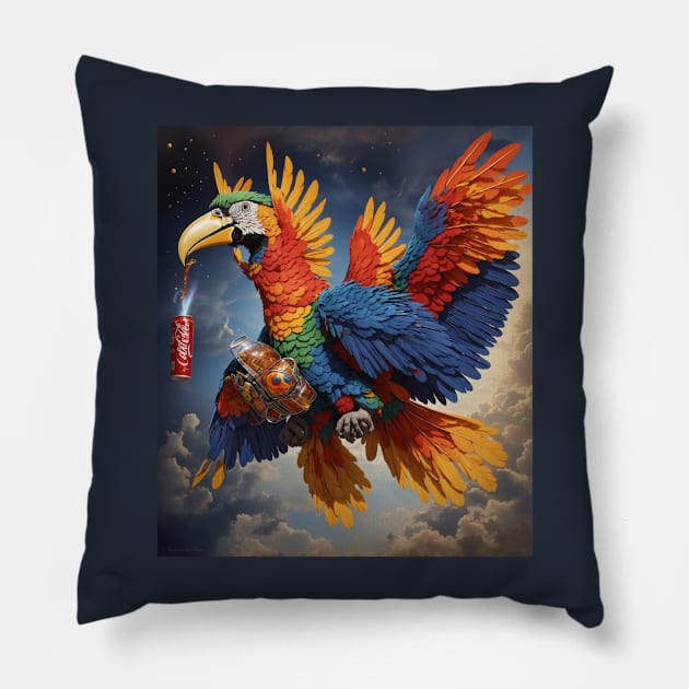 Macaw Crazy Pillow by jleopold