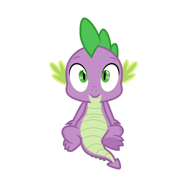 Spike sitting by CloudyGlow