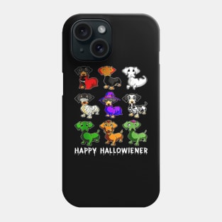 Happy Halloweenie Dachshunds Phone Case