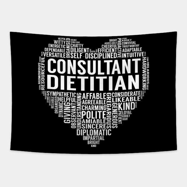 Consultant Dietitian Heart Tapestry by LotusTee