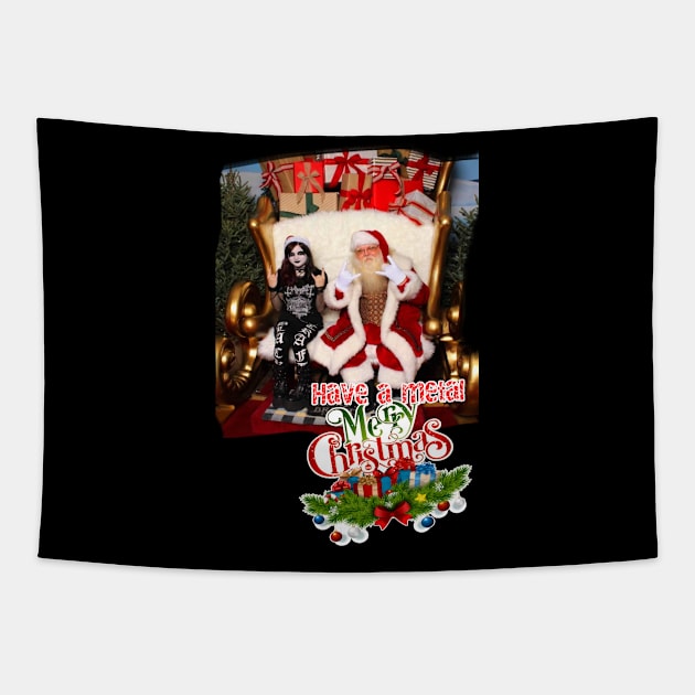 Have a Very Heavy Metal Christmas Tapestry by silentrob668