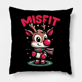 Misfit Reindeer - Rudolph the Red-Nosed Pillow