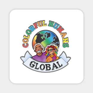 Colorful Humans Global Magnet