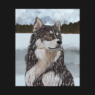 Husky dog portrait T-Shirt