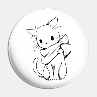 Kitty Sketch Pin