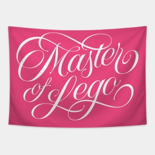 Master of Lego (white) Tapestry