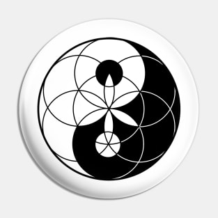 Yin yang sacred geometry Pin