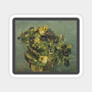 Basket of violets by van Gogh Magnet