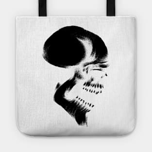 Sketch Devil Skull Tattoo Style Design Drawing Art Graphic Tote