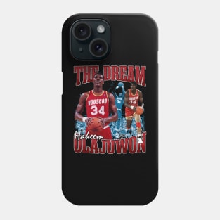 Hakeem Olajuwon The Dream Basketball Legend Signature Vintage Retro 80s 90s Bootleg Rap Style Phone Case