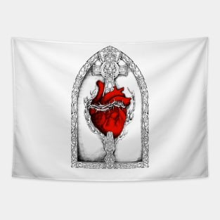 Sacred Heart of Jesus Christ - Red Variant Tapestry