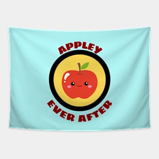 Appley Ever After - Apple Pun Tapestry