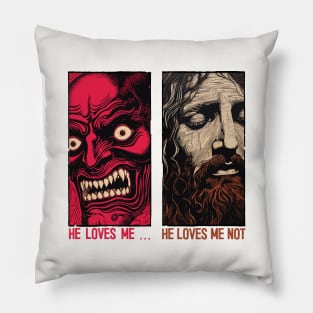 He Loves Me ... He Loves Me Not Pillow