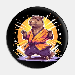 karate capybara Pin