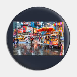 New York City Rainy Day Reflections Pin