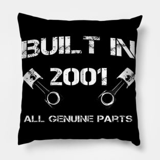 Built in 2001 Car fanatics 19th Birthday Gift idea Pillow