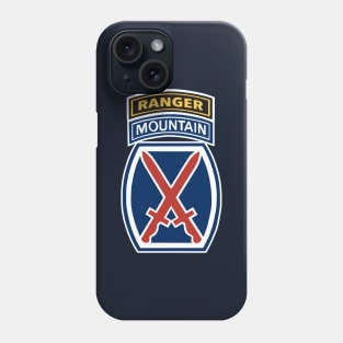 10th Mountain Division Ranger Tab Phone Case