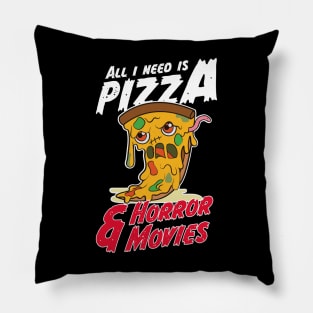 Halloween Party Gift For A Horror Movie And Pizza Pillow