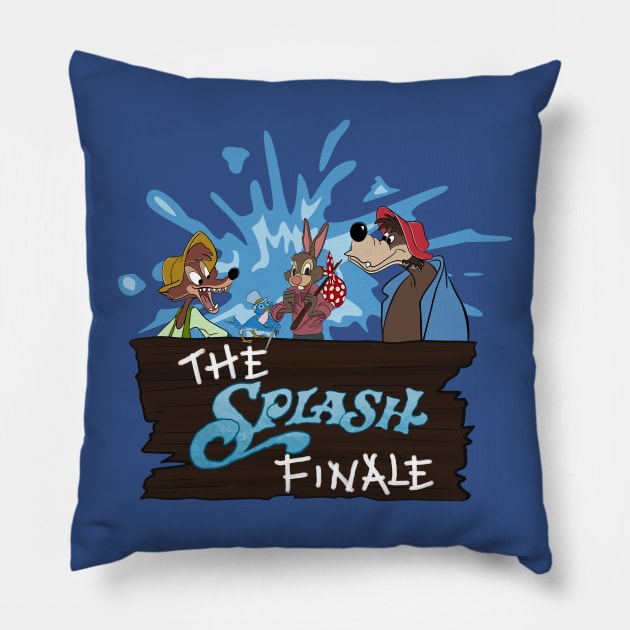 Splash mountain finale Pillow by Polynesian Vibes