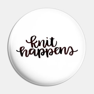 Knit Happens Pin