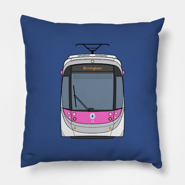 Birmingham Tram Pillow by charlie-care