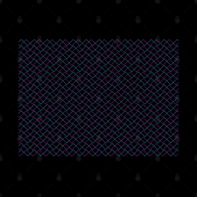 Pink blue chevron by tothemoons