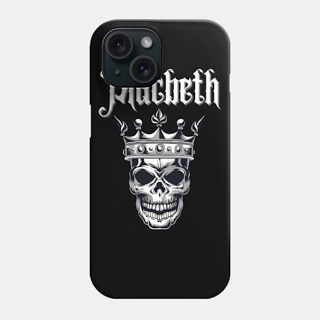 Macbeth Skull and Crown Phone Case by E.S. Creative