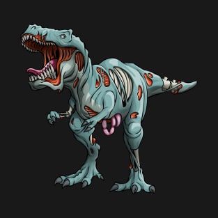 Dinosaur T Rex Zombie Saurus Funny Halloween Dino T-Shirt