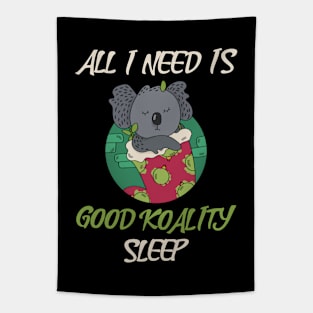 Sleep lover Koala pun Tapestry