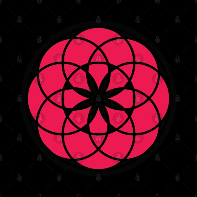 red flower of life by Lumina