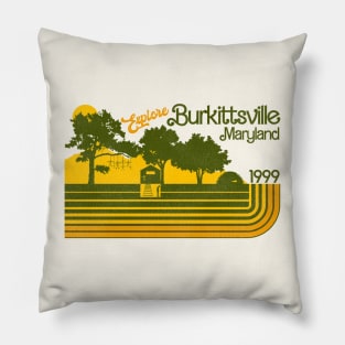 Explore Burkittsville / Blair Witch Retro Stripe Pillow