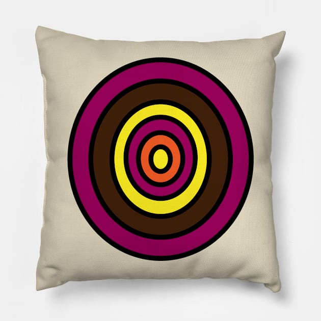 Round sphere Pillow by FUNEMPIRE